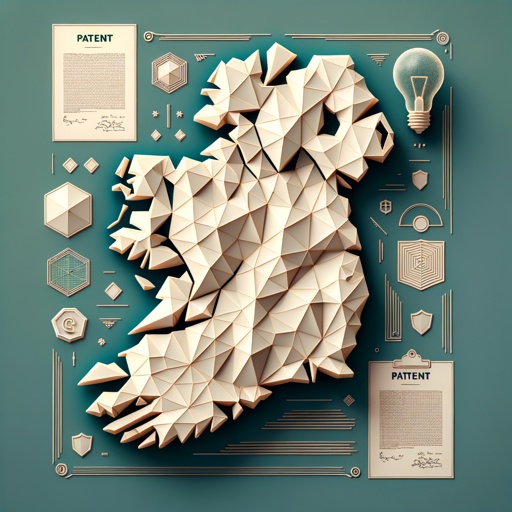 Map of Ireland with patent